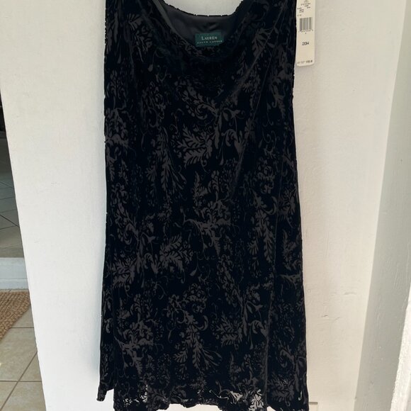 RALPH LAUREN NWT Floral Print Velvet Skirt NWT 1990s - Picture 6 of 11